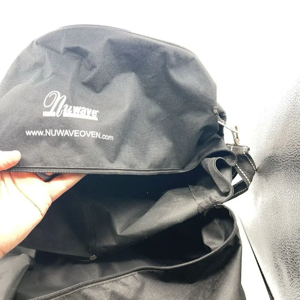 NuWave Pro Infrared Oven Storage Bag Travel Carrying Case Black Canvas